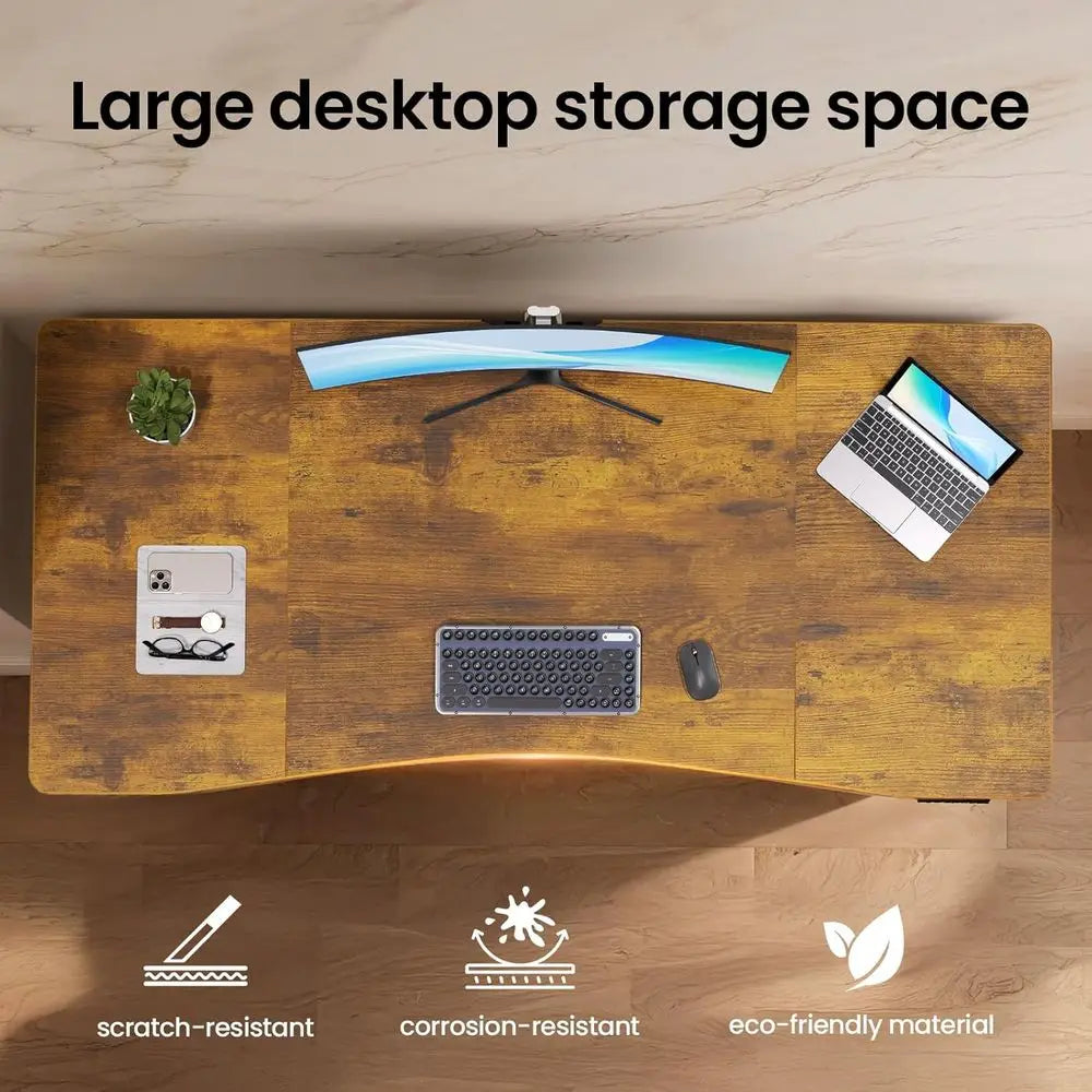 Electric Standing Desk 63 x 28 Inch | Ergonomic Sit to Stand Desk