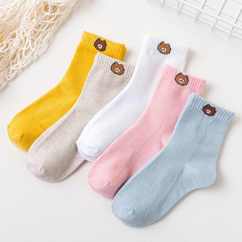 Cute Women Fruit Print Socks Set | Kawaii Casual Accessories