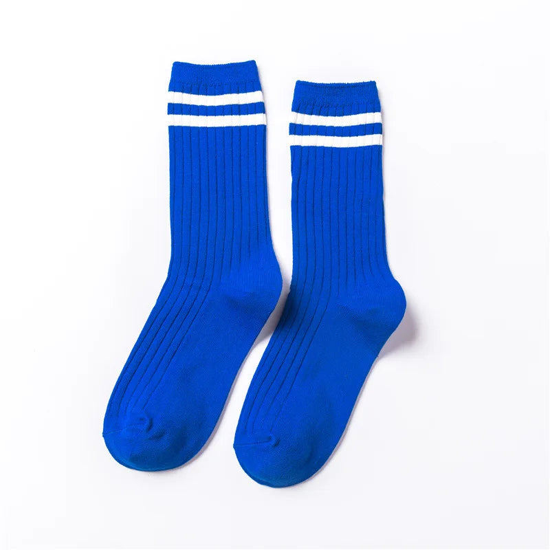Stylish Women's Striped Long Socks | Comfortable Casual Footwear