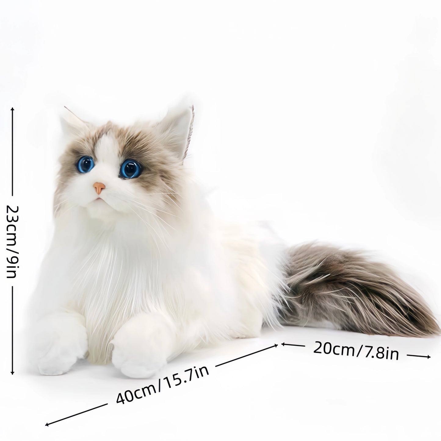 Lifelike Plush Toy Cat | Soft Simulation Doll for Comfort & Joy