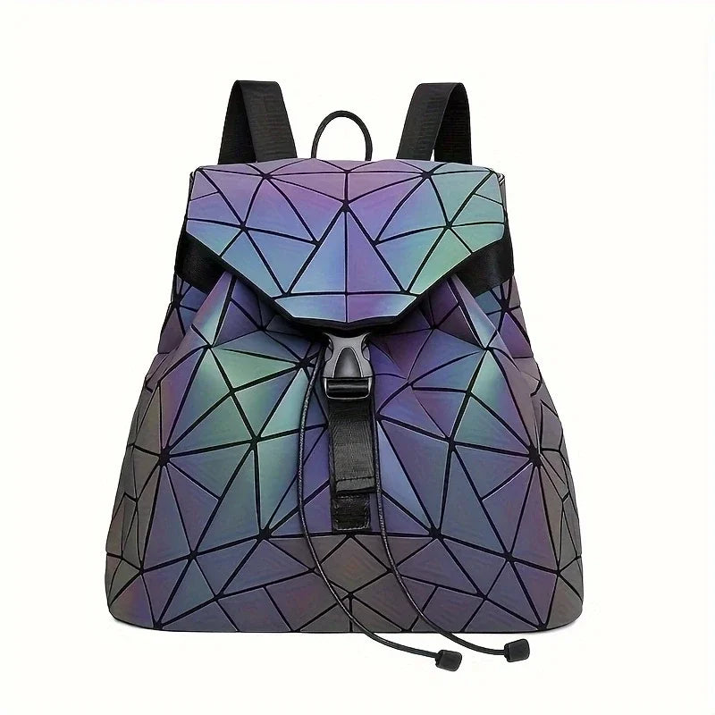 Stylish Luminous Drawstring Folding Backpack Set | Travel Bags