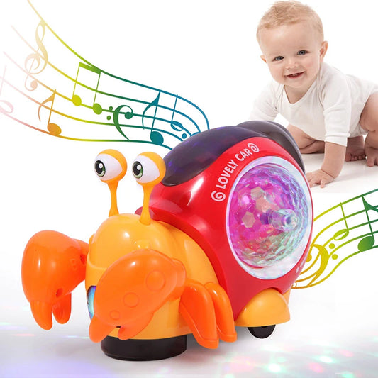 Interactive Musical Crawling Crab Toy for Baby Development