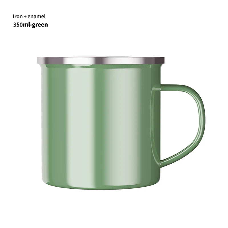 350ml Enamel Coffee Mug | Portable & Durable for All Activities