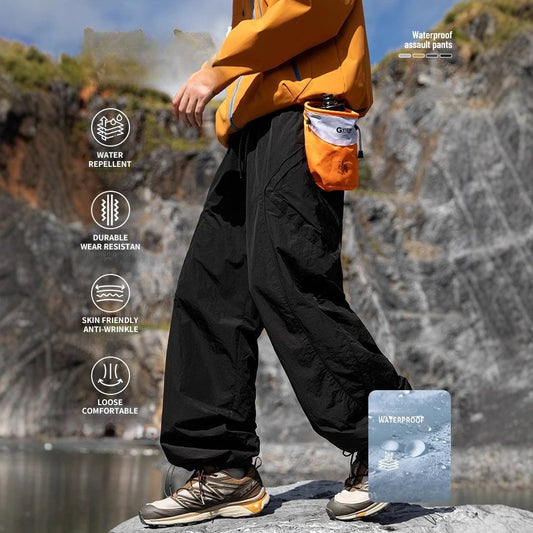 Outdoor 3-Proof Lightweight Cargo Trousers | Breathable Hiking Pants