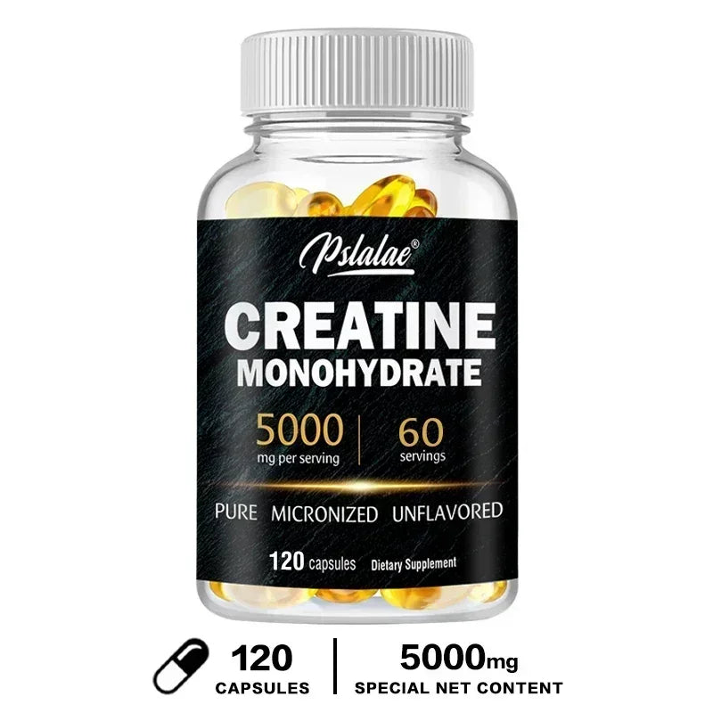 Creatine Monohydrate Capsules | Boost Performance & Muscle Growth