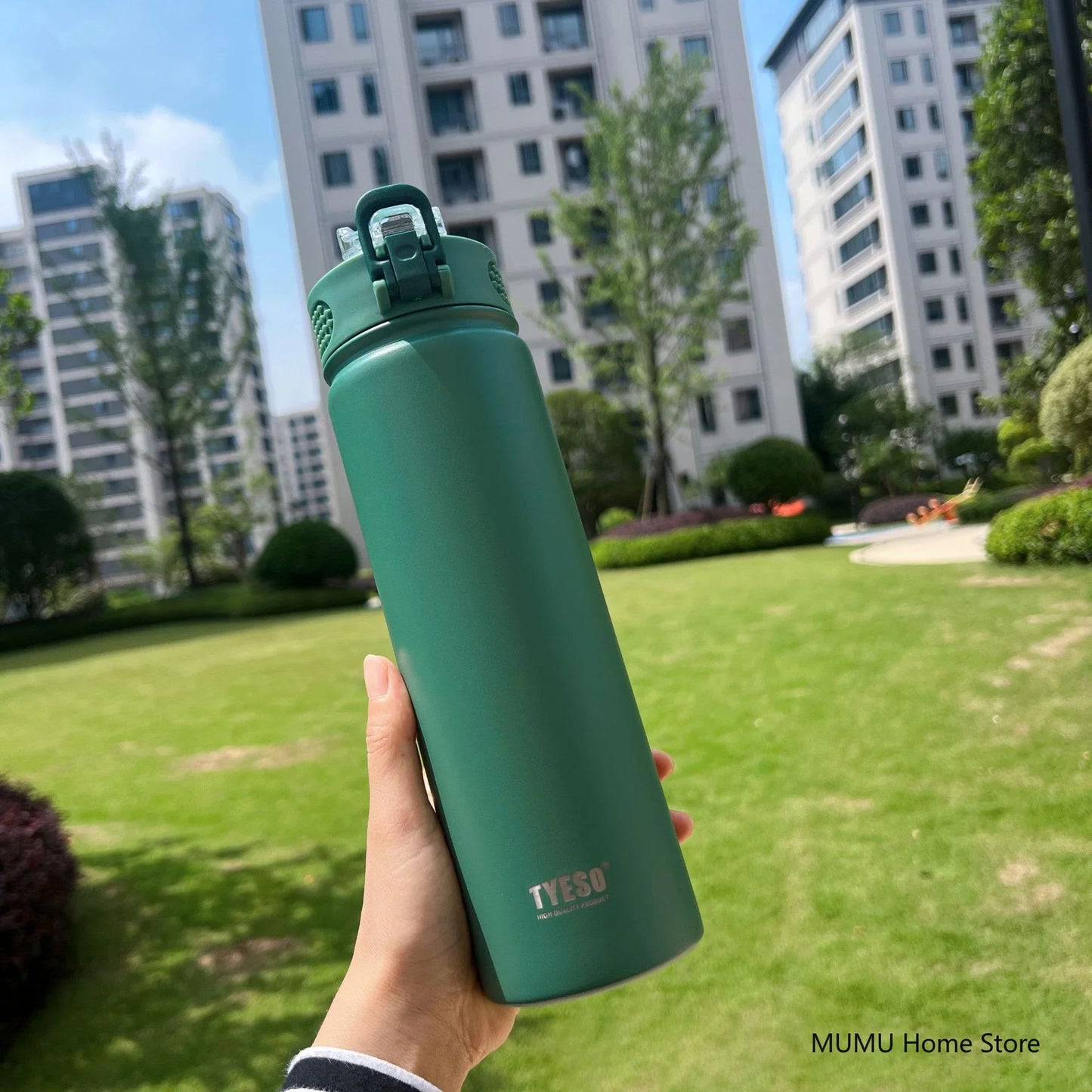 Stainless Steel Insulated Water Bottle with Straw - 600/750ML