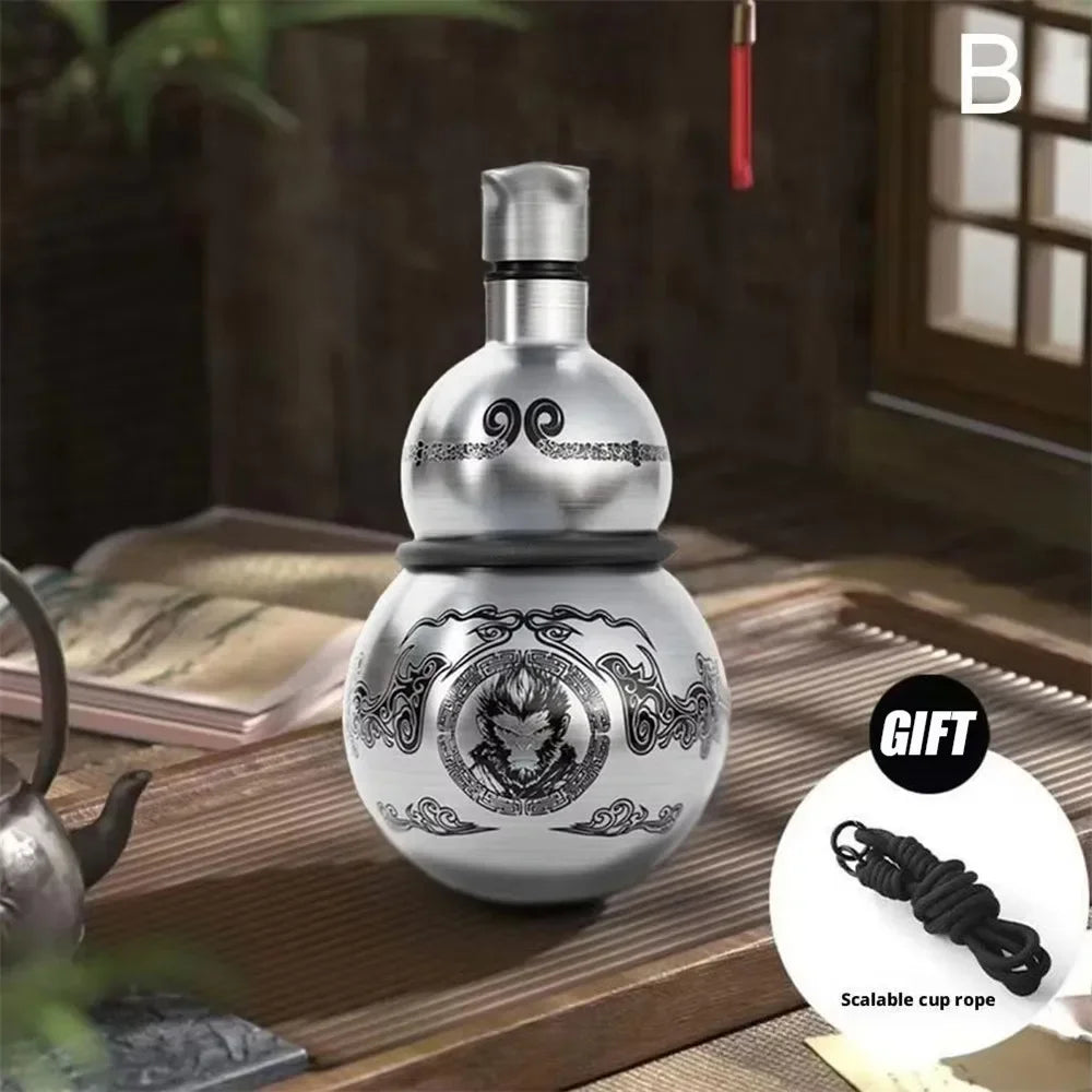 Gourd Design Insulated Stainless Steel Water Bottle | Perfect for Outdoor Use