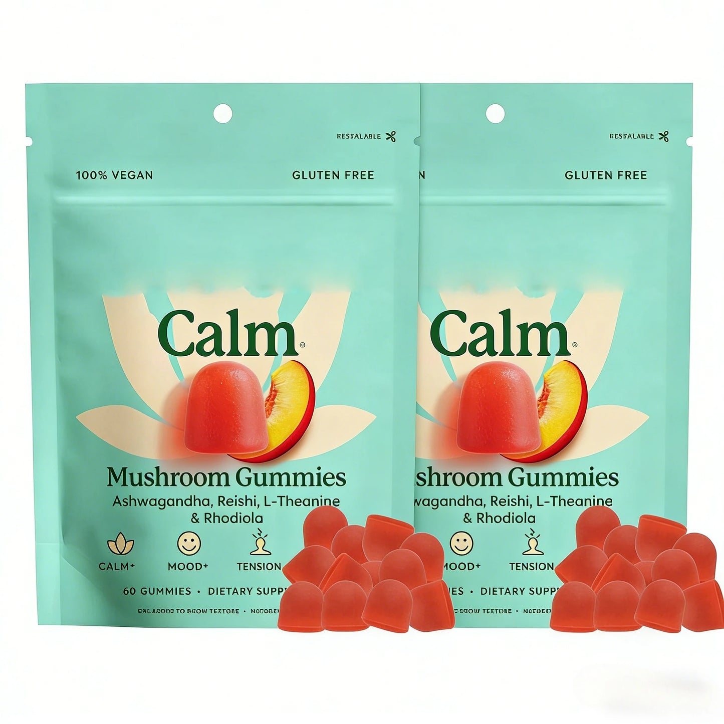 Natural Ashwagandha Mushroom Gummies | Stress Relief & Mood Boost