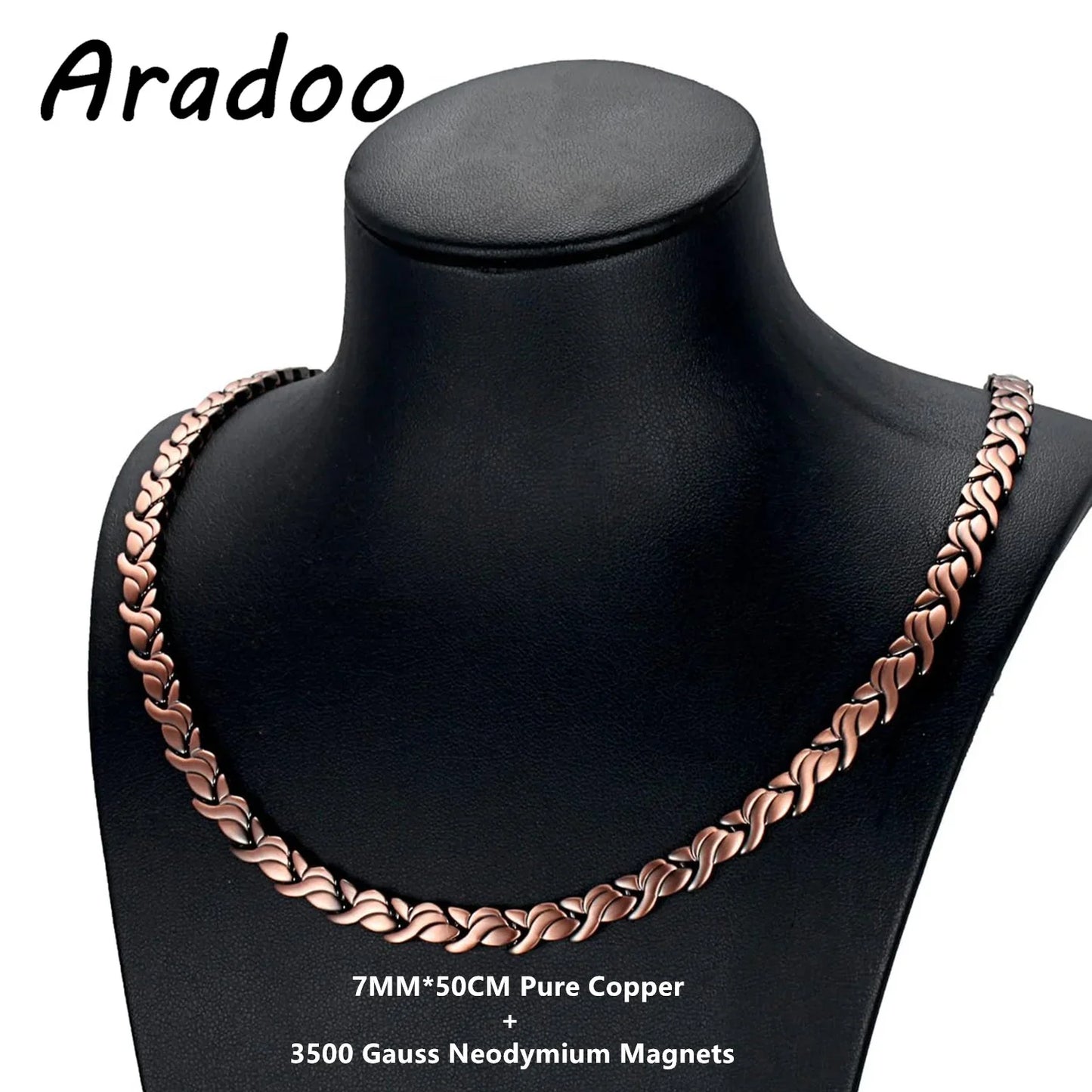 Magnetic Copper Necklace for Women | Leaf-Shaped Jewelry Gift