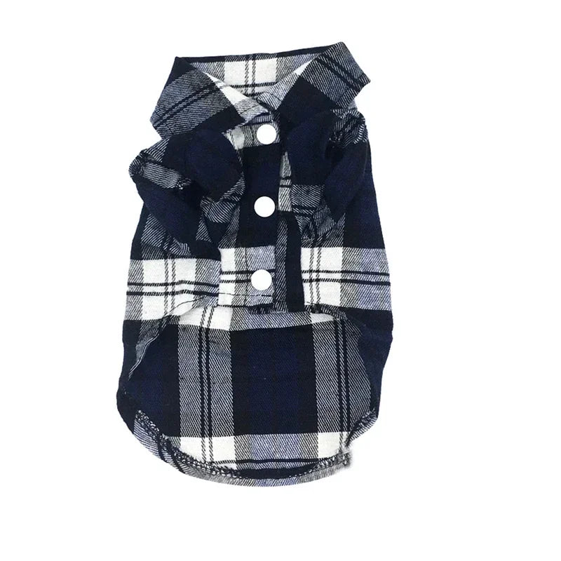 Stylish Plaid Dog Shirts | Trendy Summer Wear for Small Pets