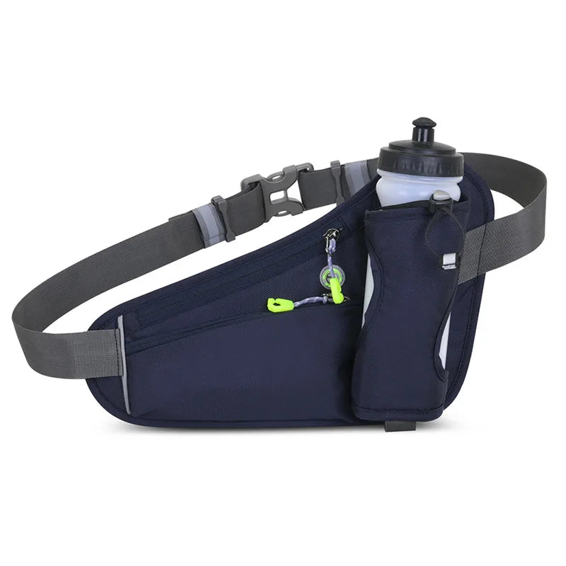 Waterproof Running Waist Bag with Water Bottle Holder for Outdoor
