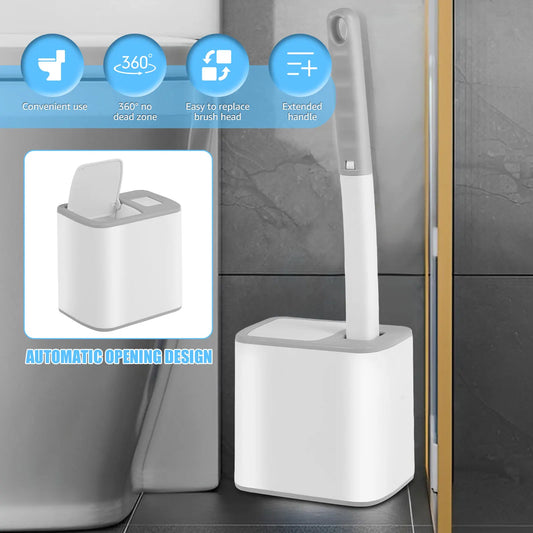 18/36Pcs Toilet Brush with Disposable Heads | Ultimate Bathroom Cleaner