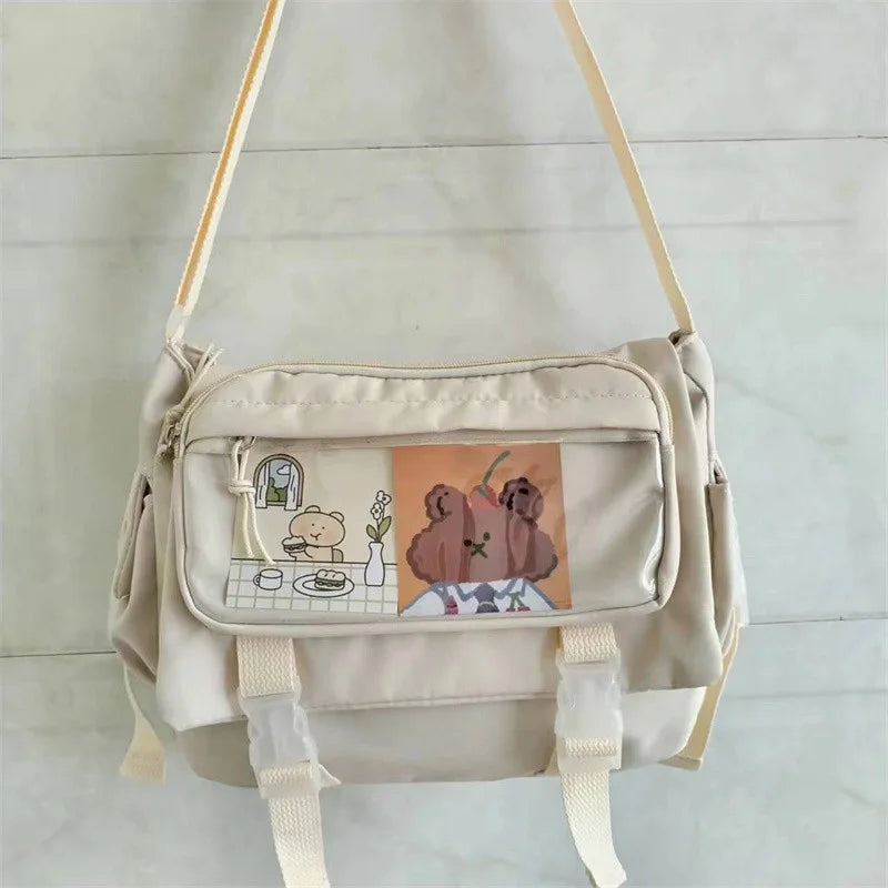 Bolsos cruzados de nailon impermeables para mujeres y adolescentes | Estilo versátil