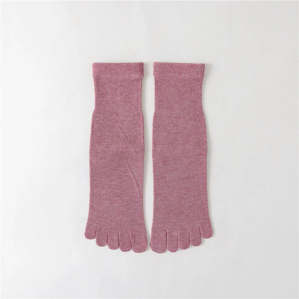 Compression Yoga Five Finger Socks for Women | Non-Slip Fitness Gear