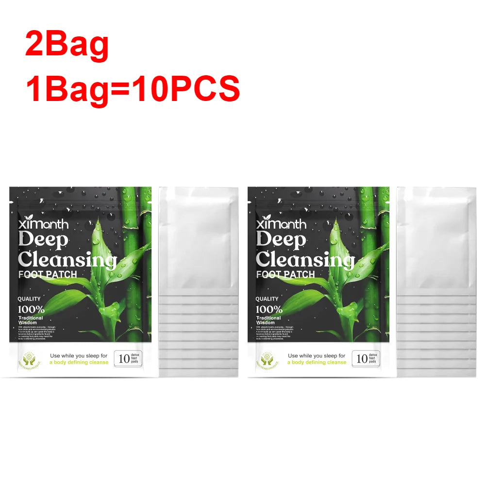 Natural Detox Foot Patches for Stress Relief & Deep Sleep