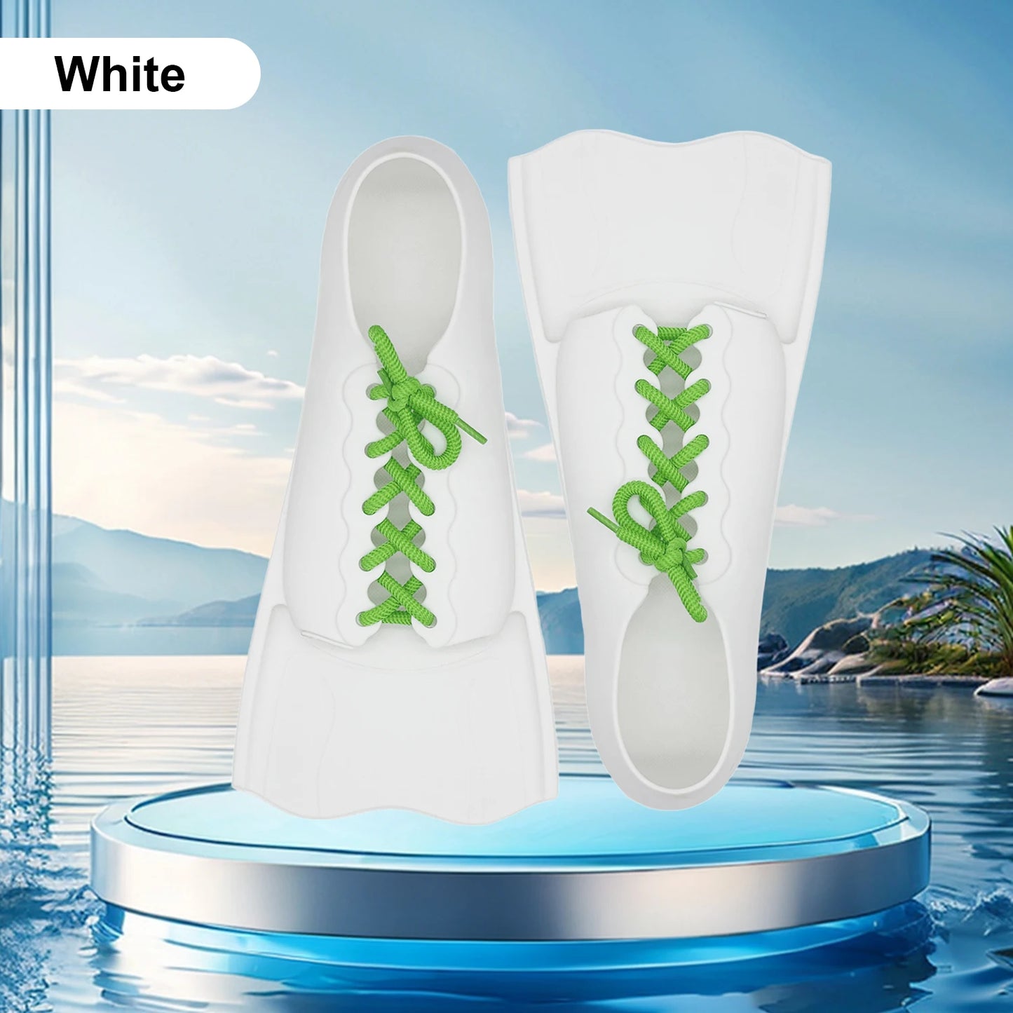 Adjustable Short Snorkeling Fins | Anti-Slip Swimming Equipment