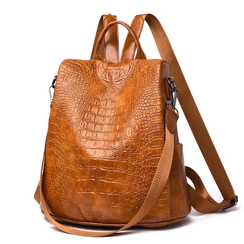 Stylish Anti-Theft Women's PU Leather Backpack | Perfect for Travel