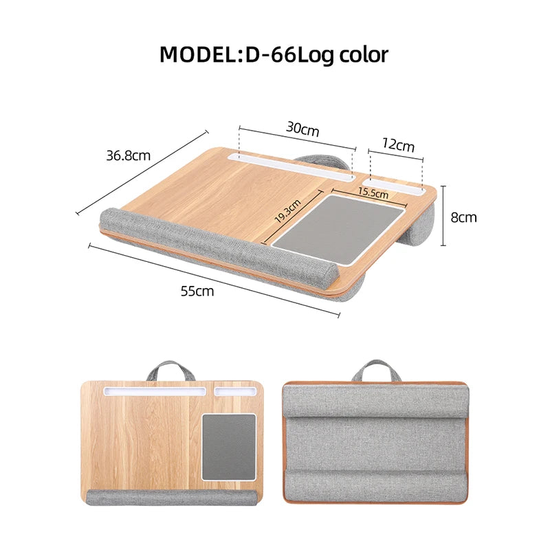 Portable Multi-Purpose Laptop Desk with Anti-Slip Mouse Pad