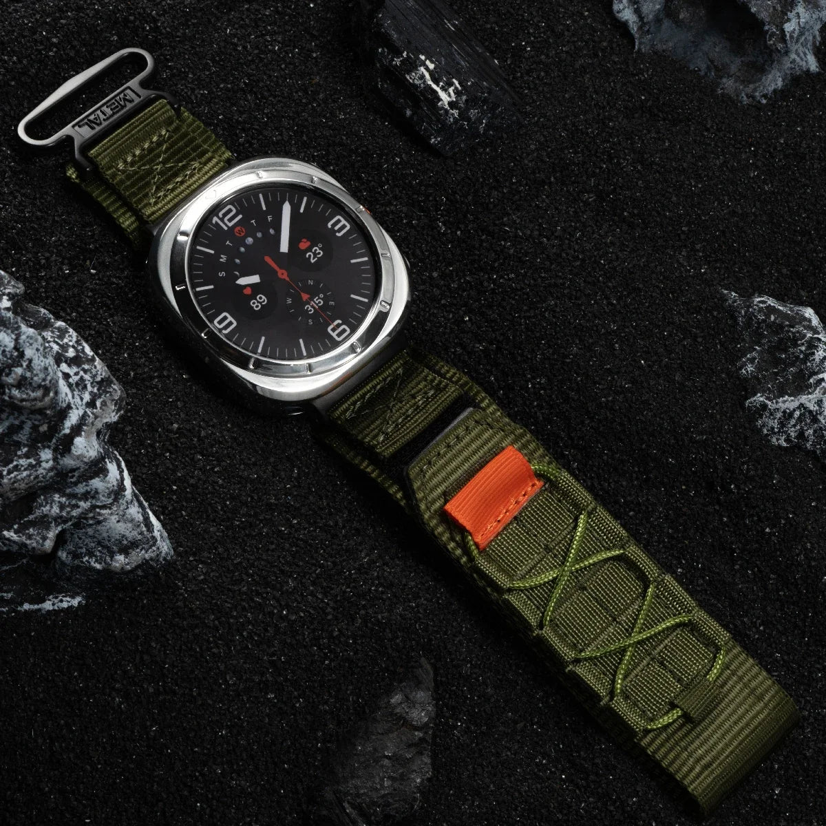 No Gaps Nylon Strap for Galaxy Watch 7 Ultra | Quick Fit Sports Band