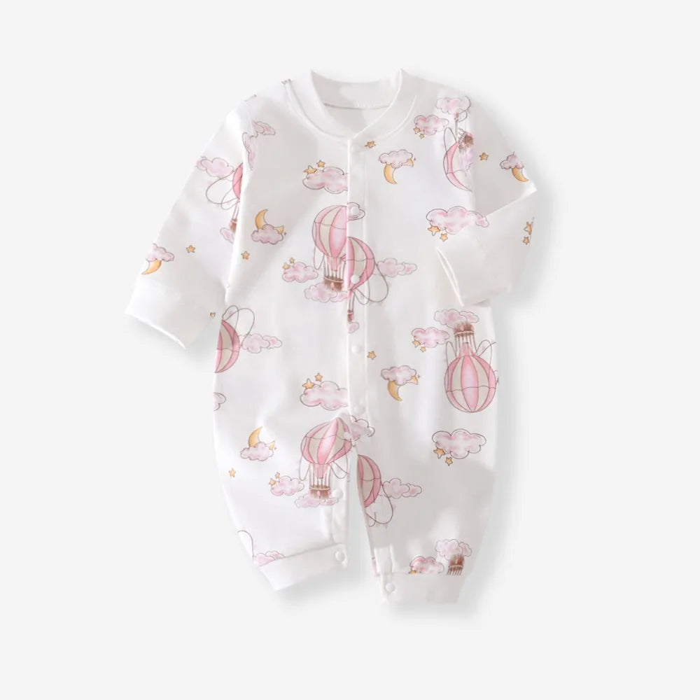 Newborn Baby Unisex Cartoon Cotton Romper | Soft & Comfy Wear