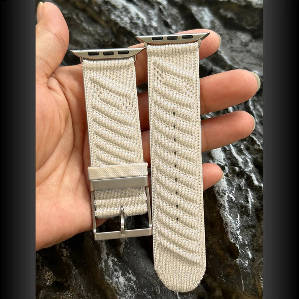 Navy Blue Nylon Strap for Apple Watch | Stylish & Comfortable Band
