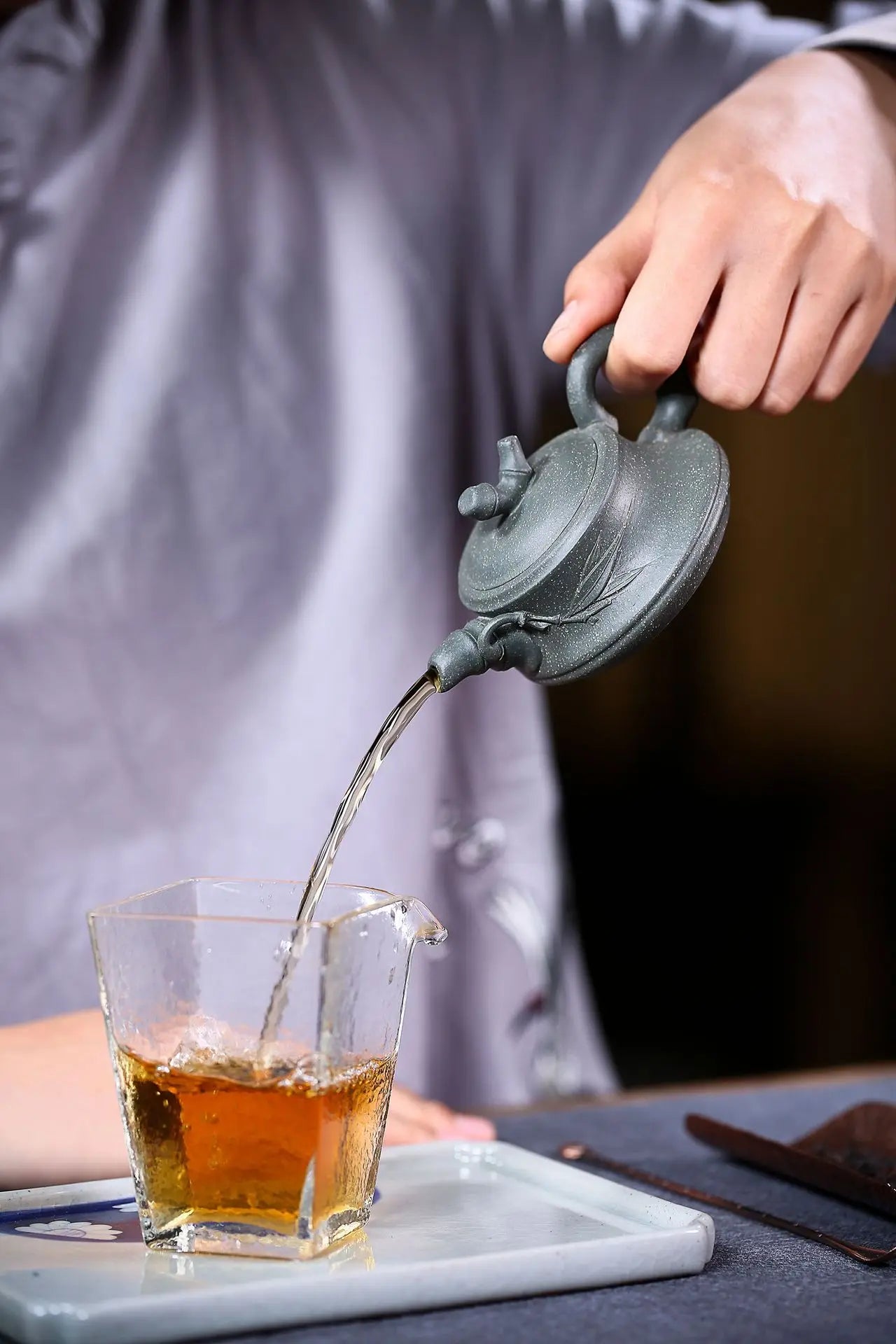 Handmade Purple Clay Zisha Teapot | Traditional Kung-Fu Teaware