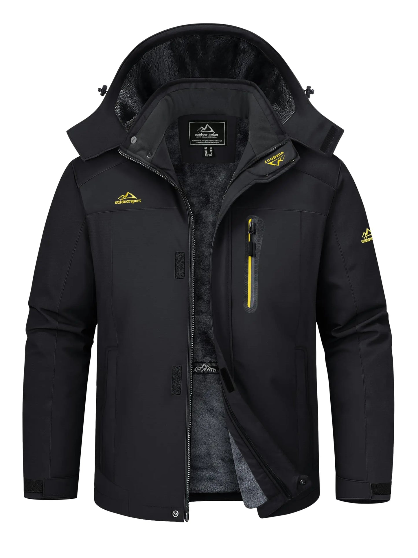 Chaqueta de esquí impermeable de invierno para hombre | Anorak de nieve con forro polar