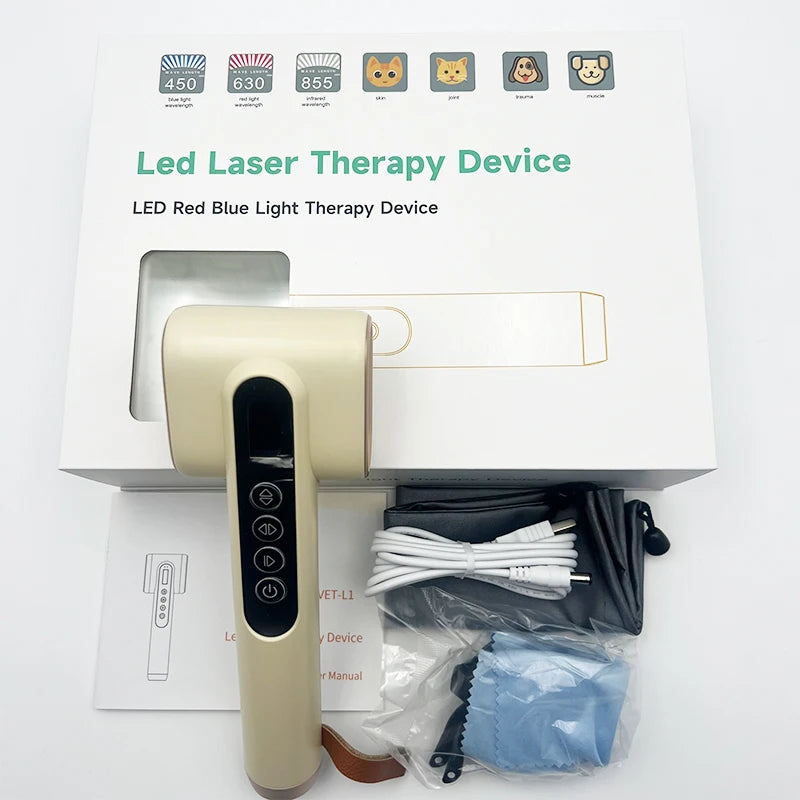 Veterinary LED Laser Therapy Device for Pet Relief