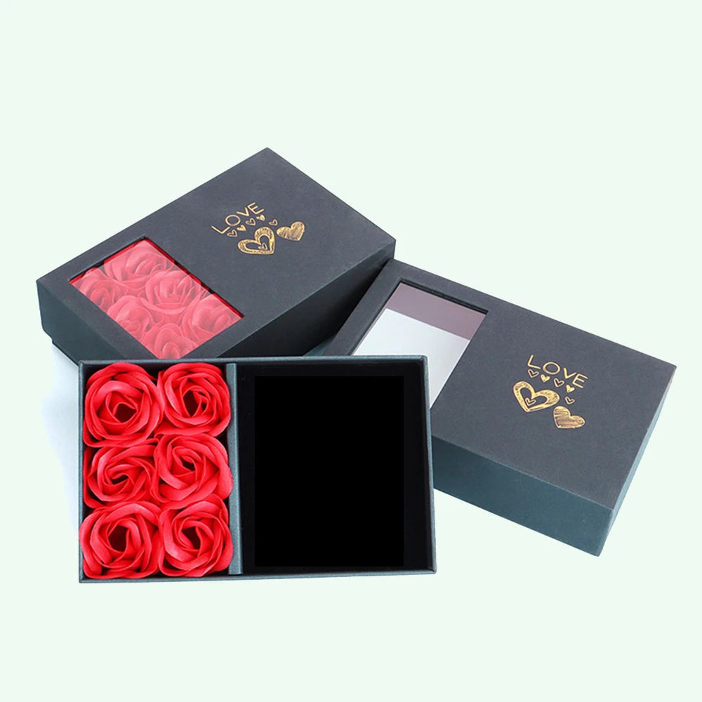 Immortal Flower Jewelry Box for Rings, Necklaces & Earrings