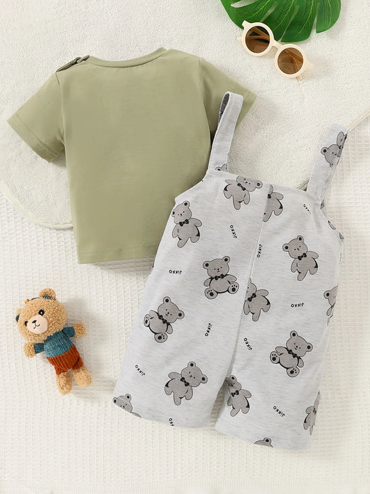 2-Pack Infant Toddler Bear Print Bibs | Adorable Baby Accessories