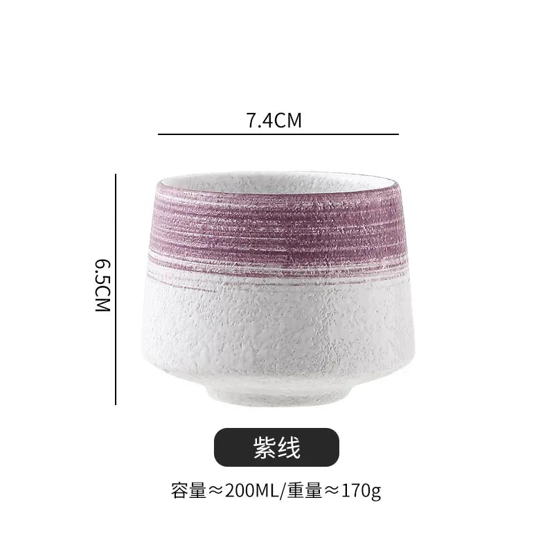 Tazas de café vintage de cerámica estilo japonés | Vajilla elegante
