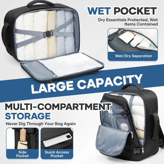 Under Seat Travel Backpack | Convenient Airplane Carry-On Bag