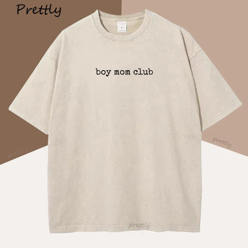 Cute Boy Mom Club T-Shirt | Comfortable Oversized Tee for Moms