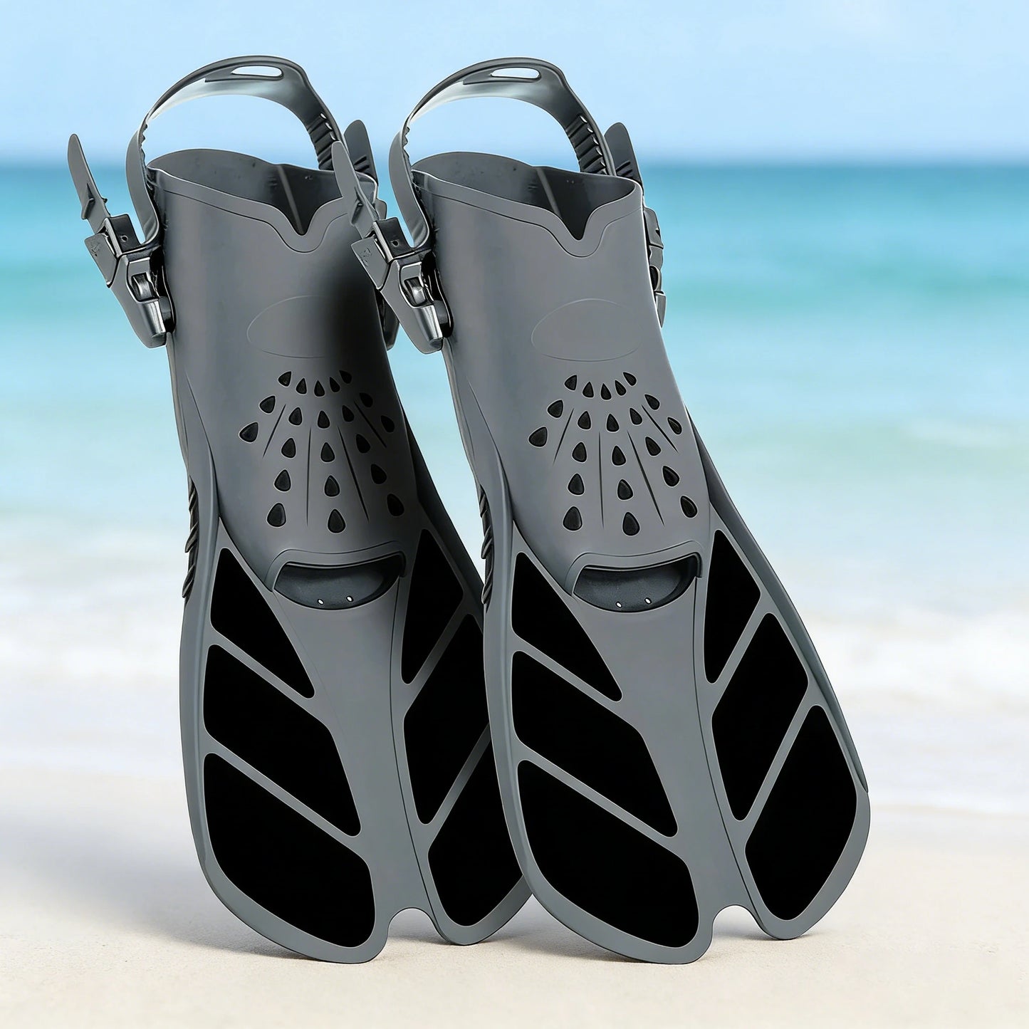 Adjustable Snorkel Fins | Lightweight Swimming Flippers for Adults