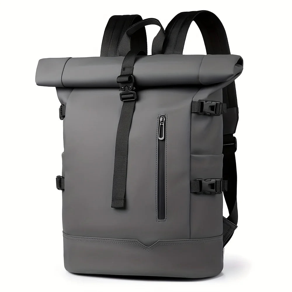 Trendy Rolled Up Backpack for Men | Large Capacity Travel Bag