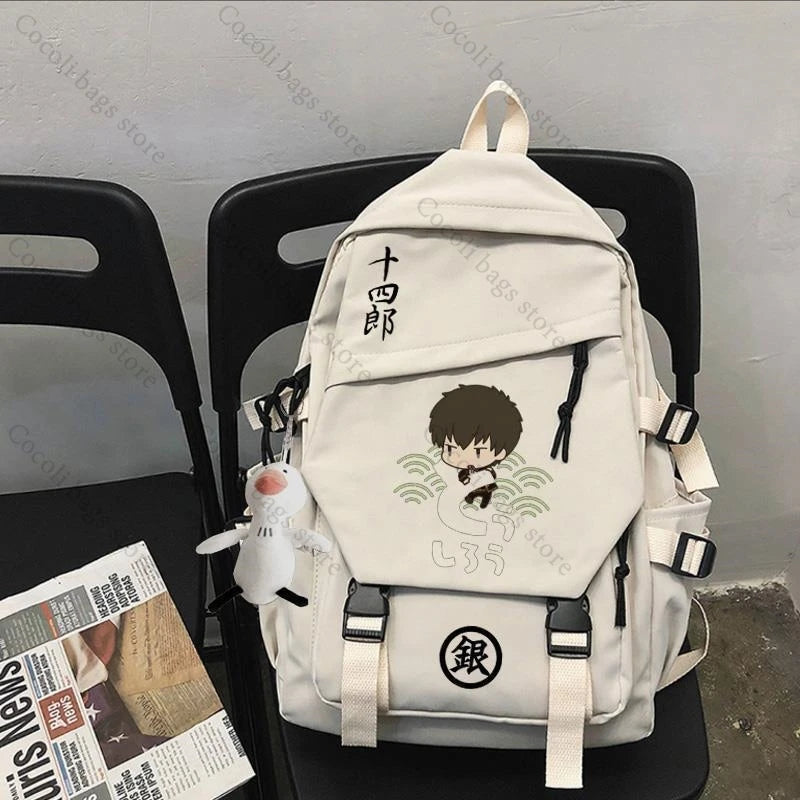 Anime-Inspired Large Capacity Print Backpack for Students