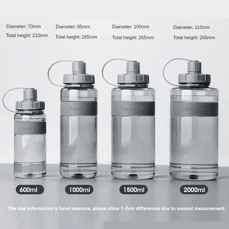 2 Liter Big Water Bottle with Straw | BPA Free Fitness Hydration