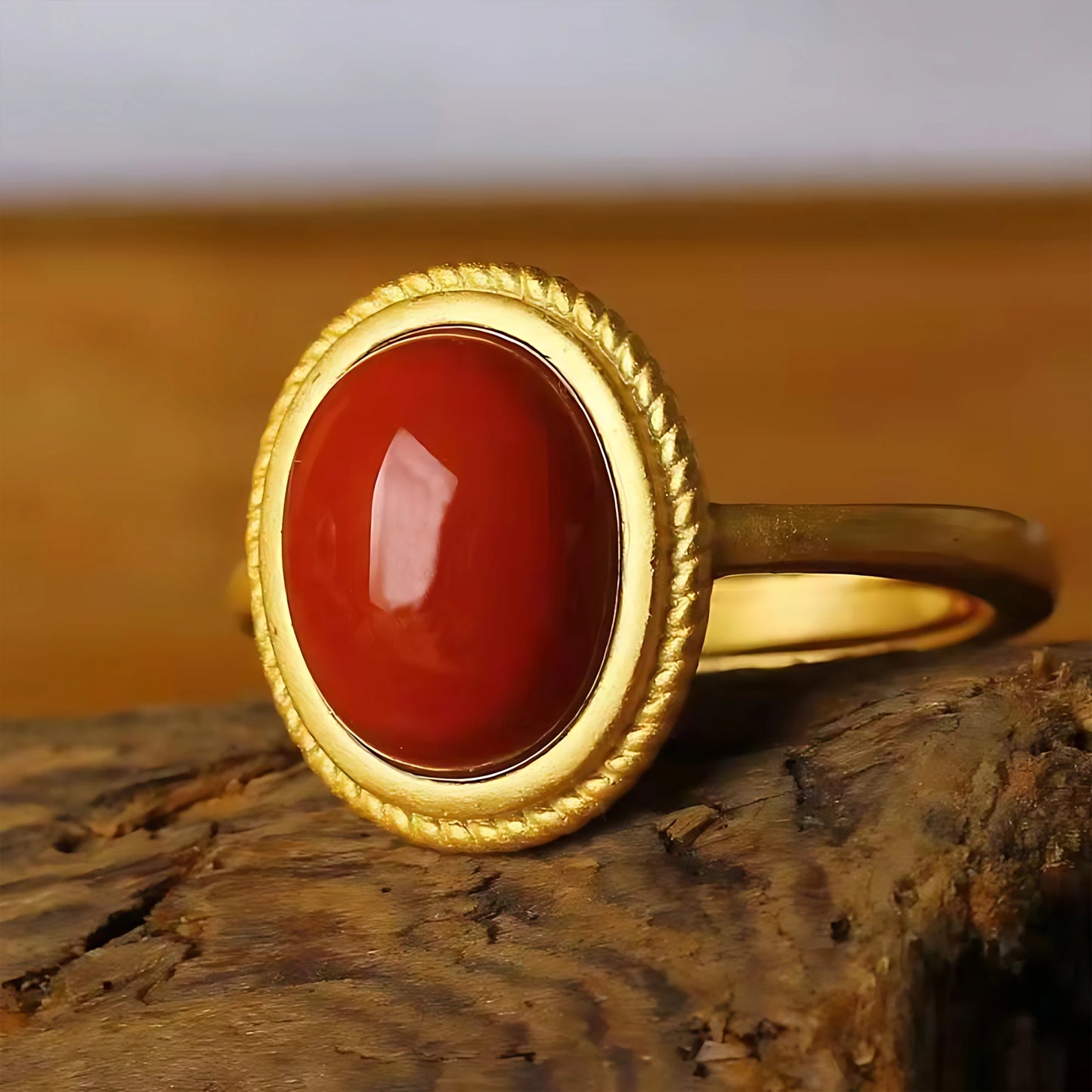 Adjustable Geometric Jade Ring for Women | Vintage Jewelry Gift