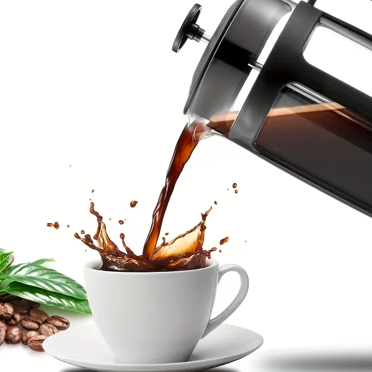 Dual-Purpose Black Teapot with Wooden Handle | Perfect for Any Occasion