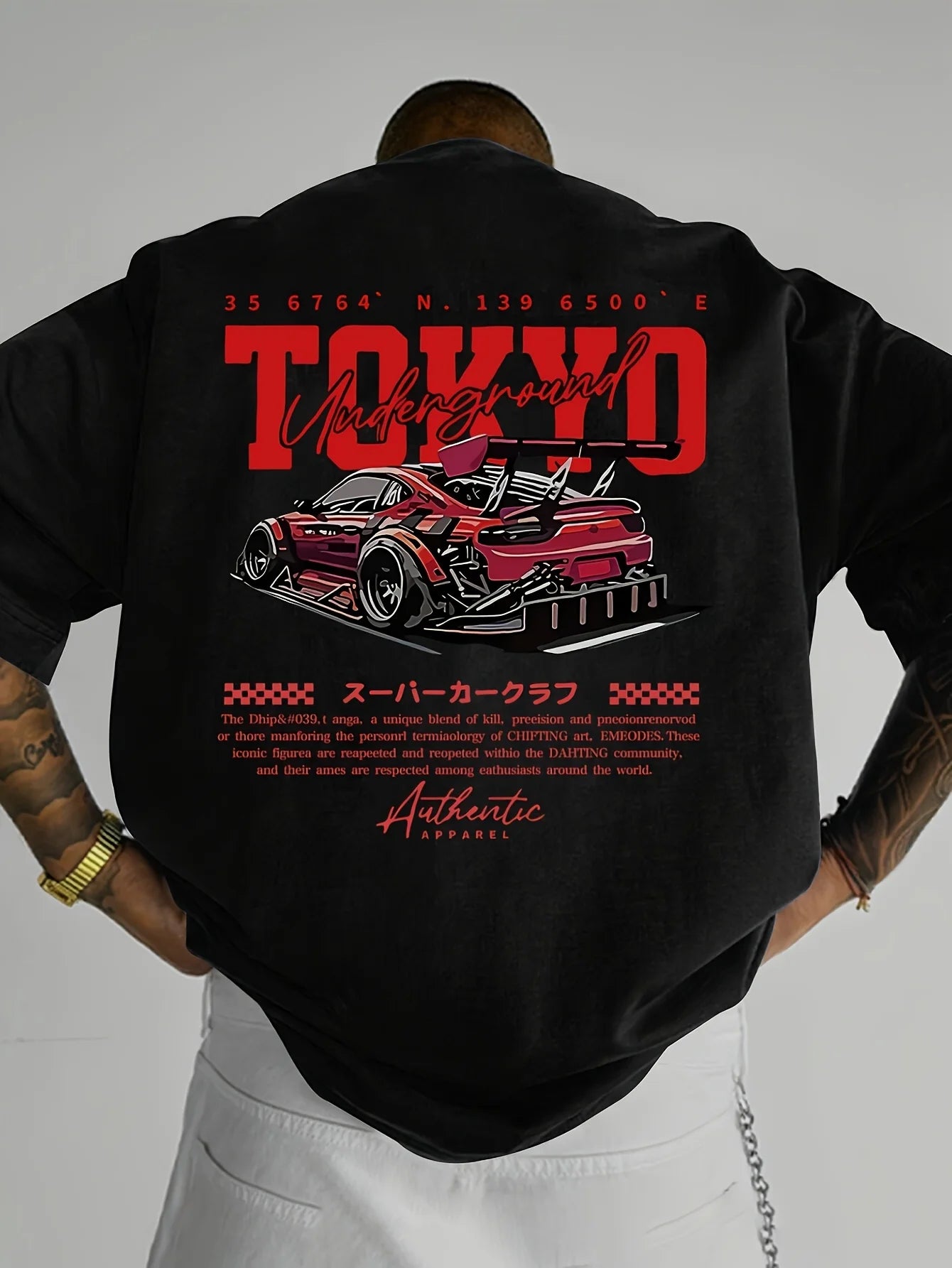 Men's Cotton Casual T-Shirt | Stylish Japanese Tokyo Design