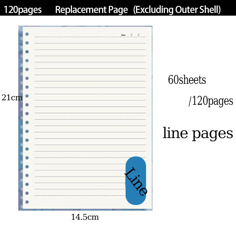A5 Clear PVC Binder Notebook | Stylish Refillable Planner