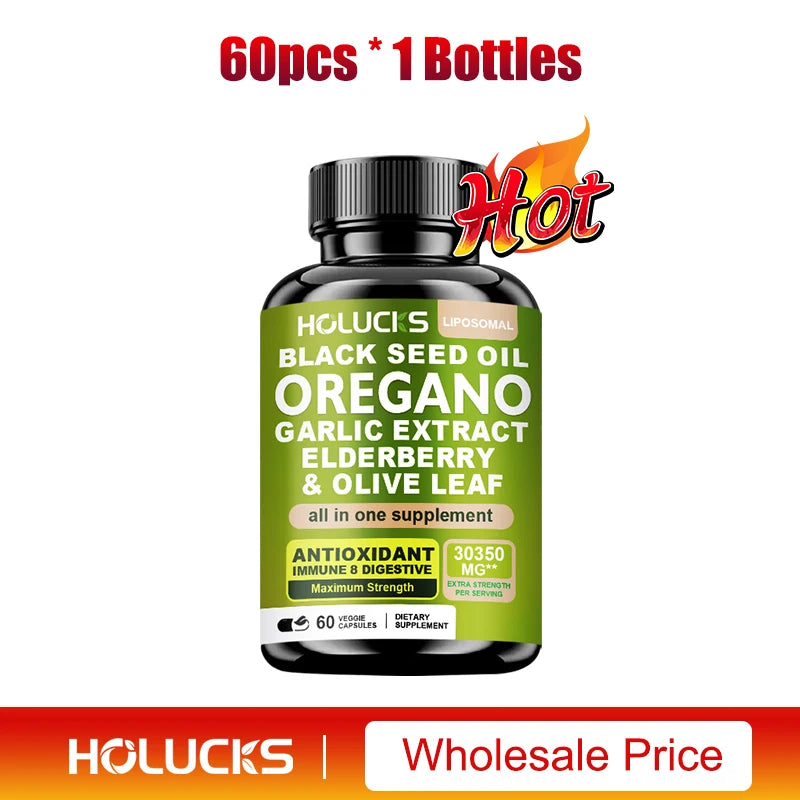 10 in 1 Oregano Oil Supplement with Immune & Digestive Support