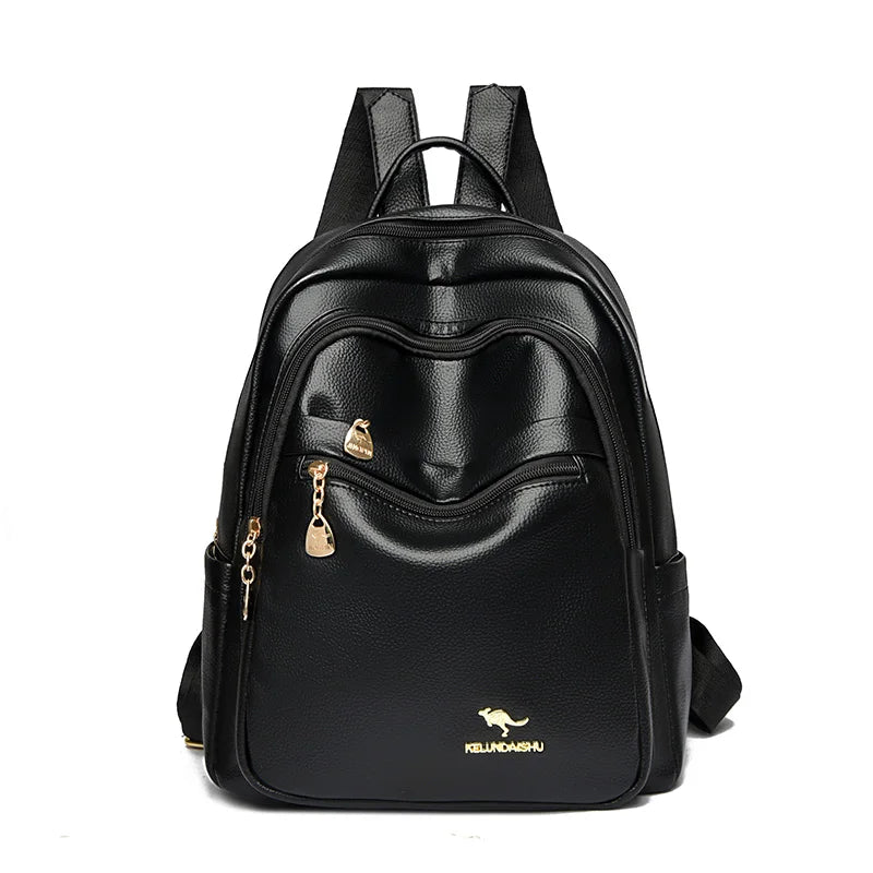 Stylish Leather Backpack for Women | Spacious Daily Use