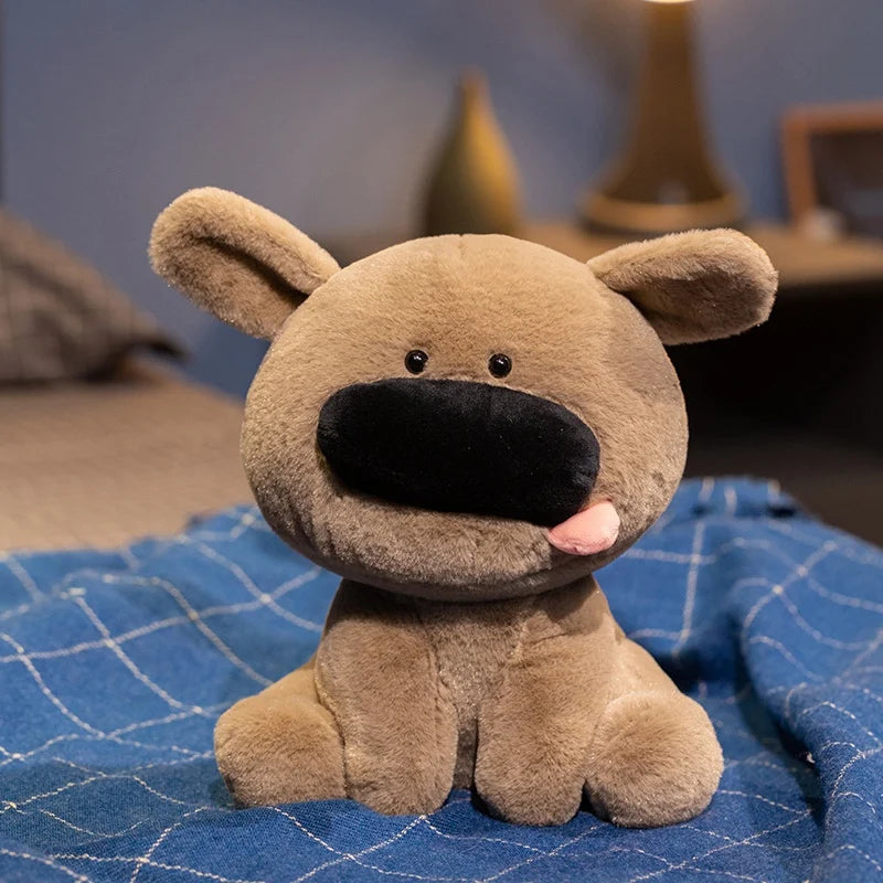 Big Nose Puppy Plush Toy Sitting Dog Stuffed Animal Cute Cartoon Birthday Gift