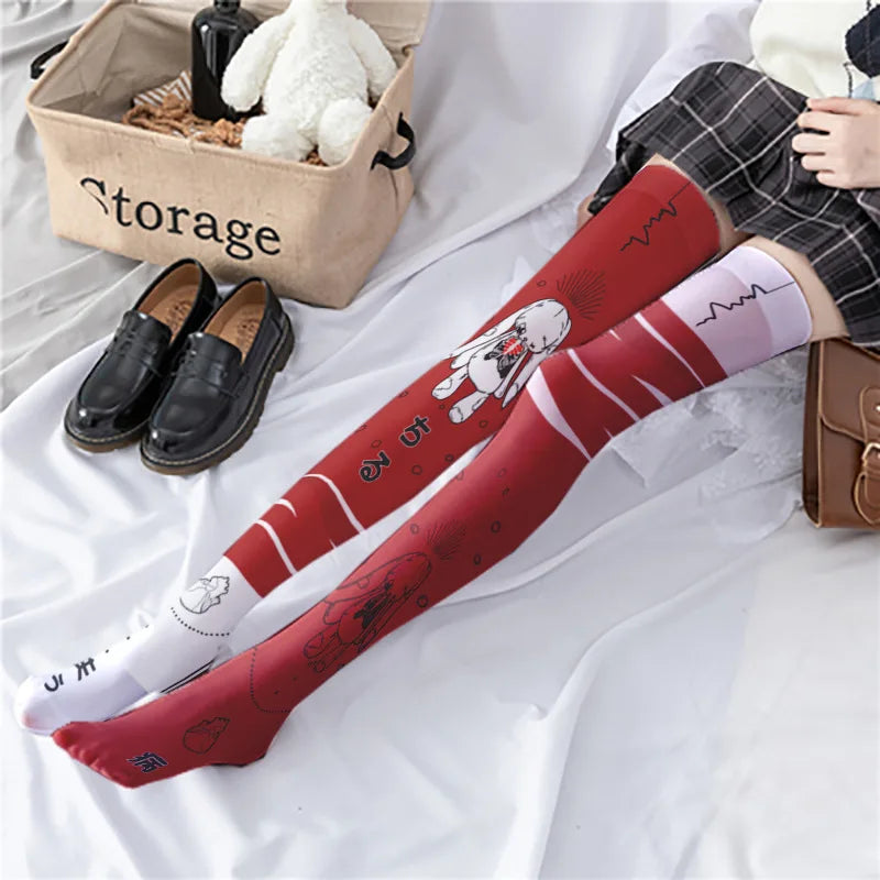 Cute Japanese Lolita Over The Knee Stockings for Women