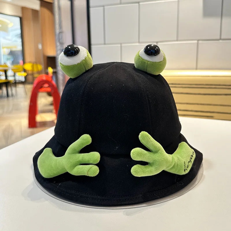 Cute Big Eyes Frog Bucket Hats | Stylish Sun Protection Cap