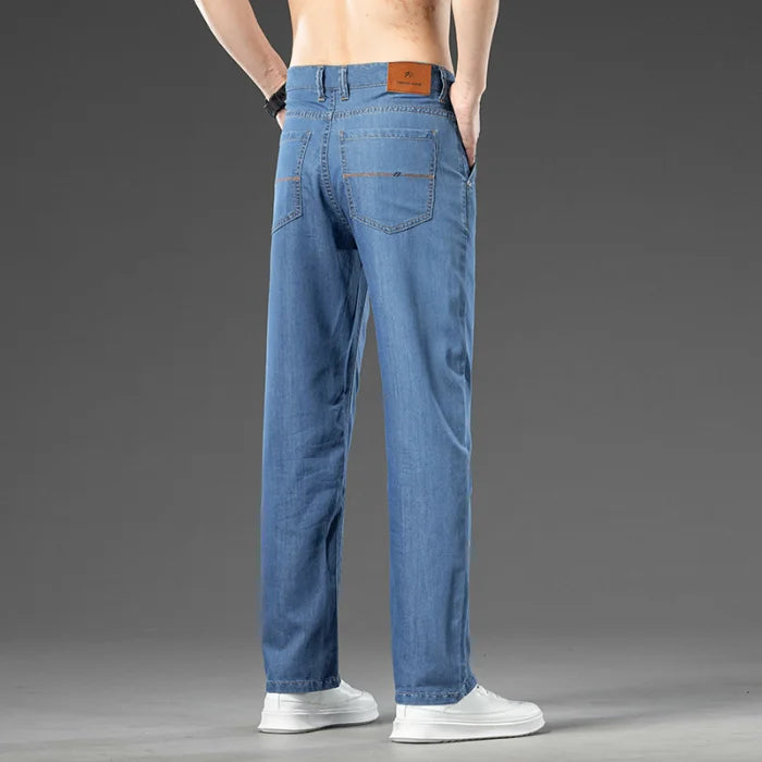 Men's Loose Straight Jeans | Versatile Casual Denim Trousers