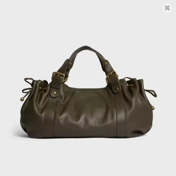 Women's Vintage Washed Leather Tote Bag | Stylish Large Capacity