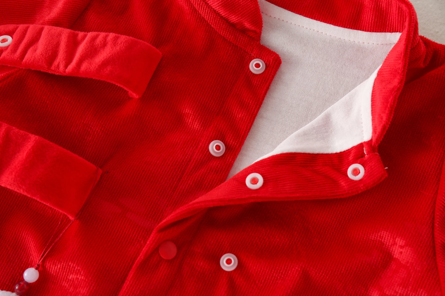 Bright Red Newborn Romper Unisex Baby Suit Meaning Good Luck