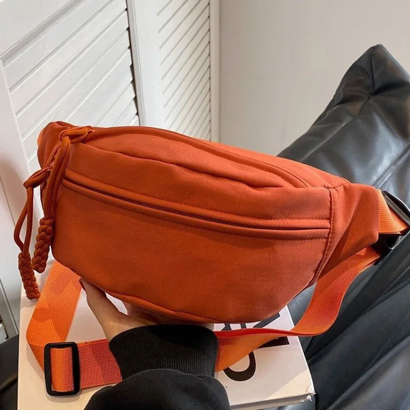 Large Capacity Women's Nylon Fanny Pack | Stylish Waist Bag